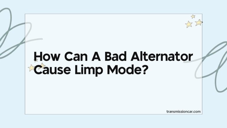 Can A Bad Alternator Cause Limp Mode