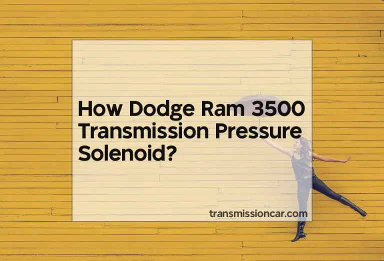 Dodge Ram 3500 Transmission Pressure Solenoid