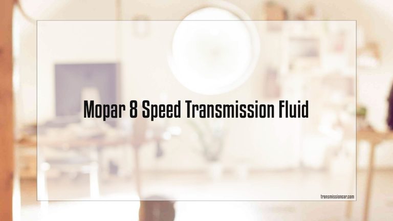Mopar 8 Speed Transmission Fluid