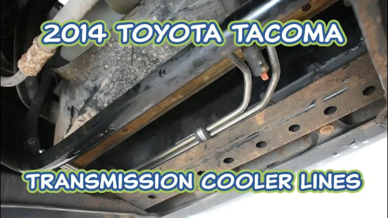 Toyota Tacoma Transmission Cooler Lines