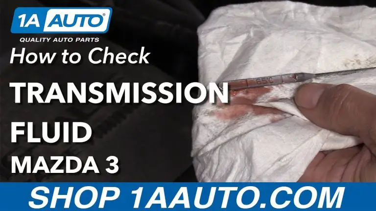 How to Check Mazda 3 Transmission Fluid