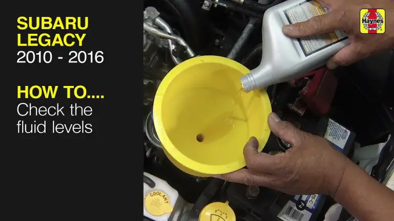 2011 Subaru Legacy Transmission Fluid