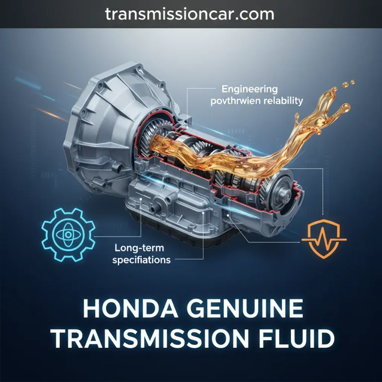 Honda Genuine Transmission Fluid: Engineering Specifications And Long-Term Powertrain Reliability