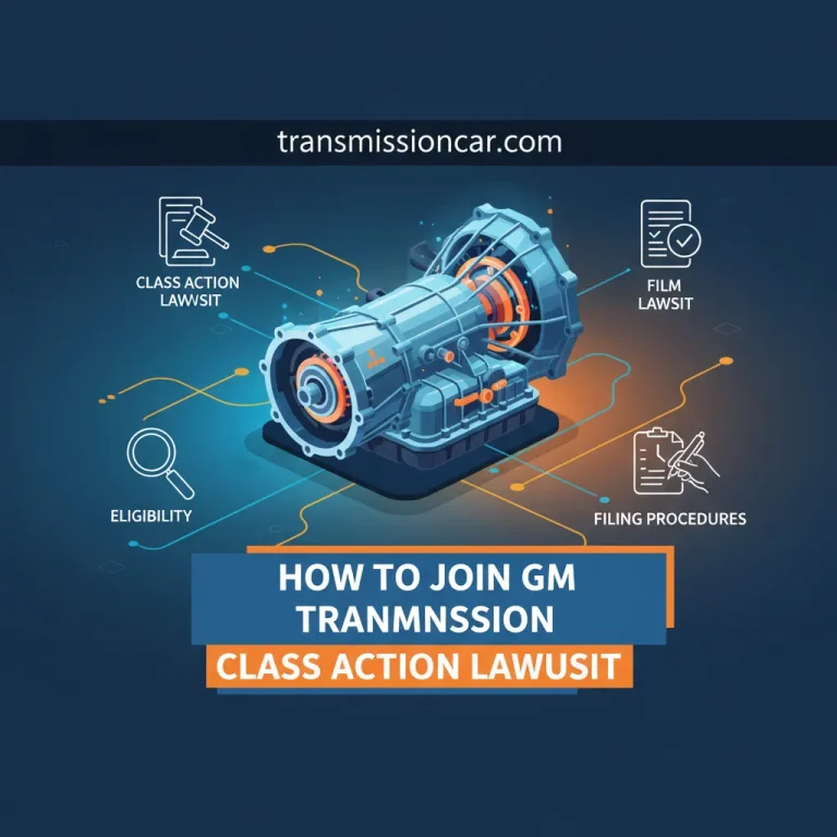How To Join Gm Transmission Class Action Lawsuit: Eligibility And Filing Procedures