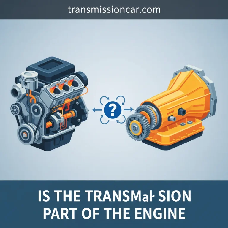 Is The Transmission Part Of The Engine: Understanding The Distinction Between Your Vehicle’S Core Components