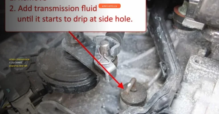 Honda Transmission Fluid Change: Essential OEM Tips