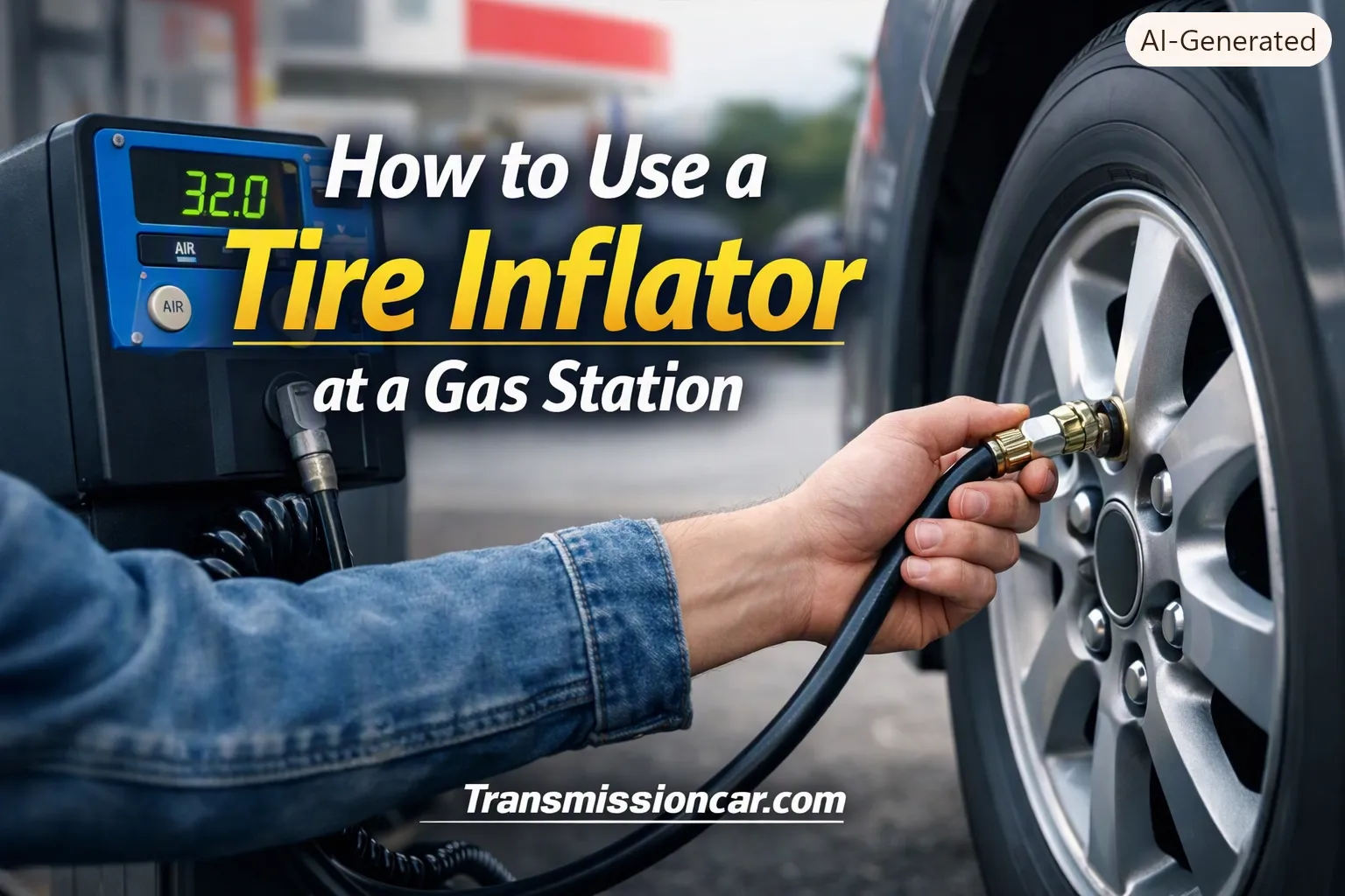 How to Use a Tire Inflator at a Gas Station
