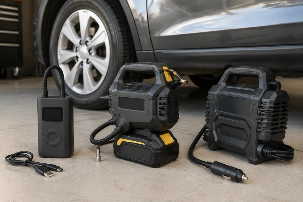 Does portable tire inflator need charging based on its power connection