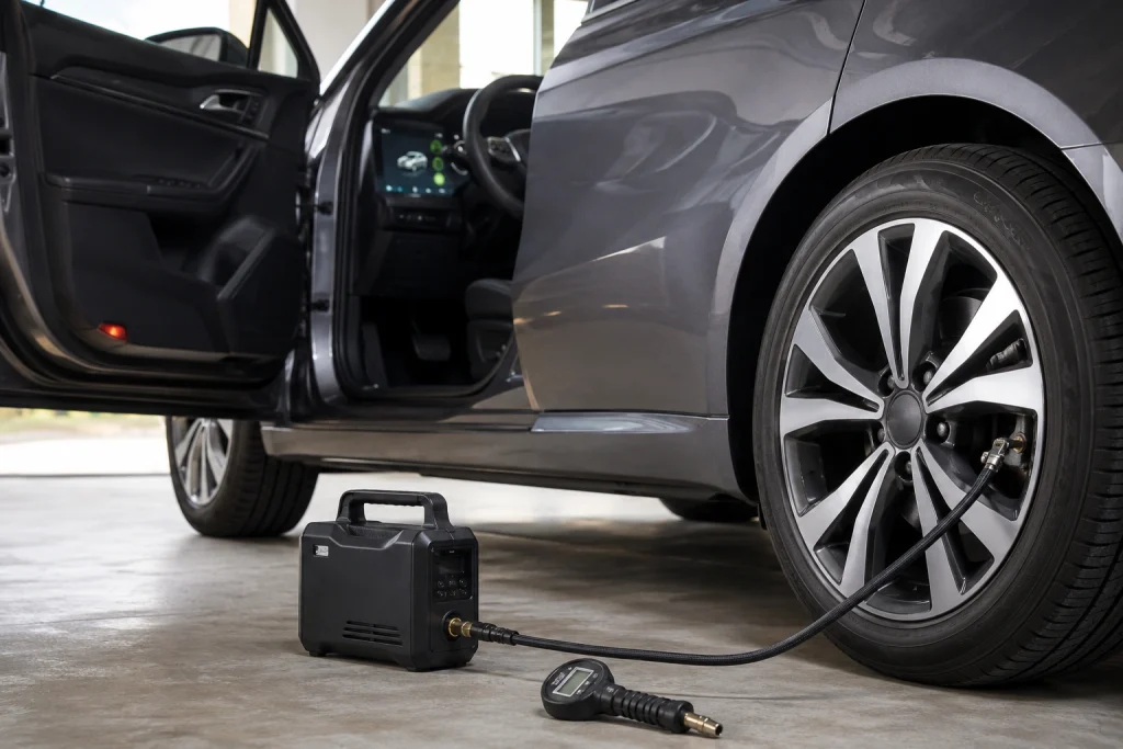 Why tire inflator shows different PSI compared with a handheld gauge